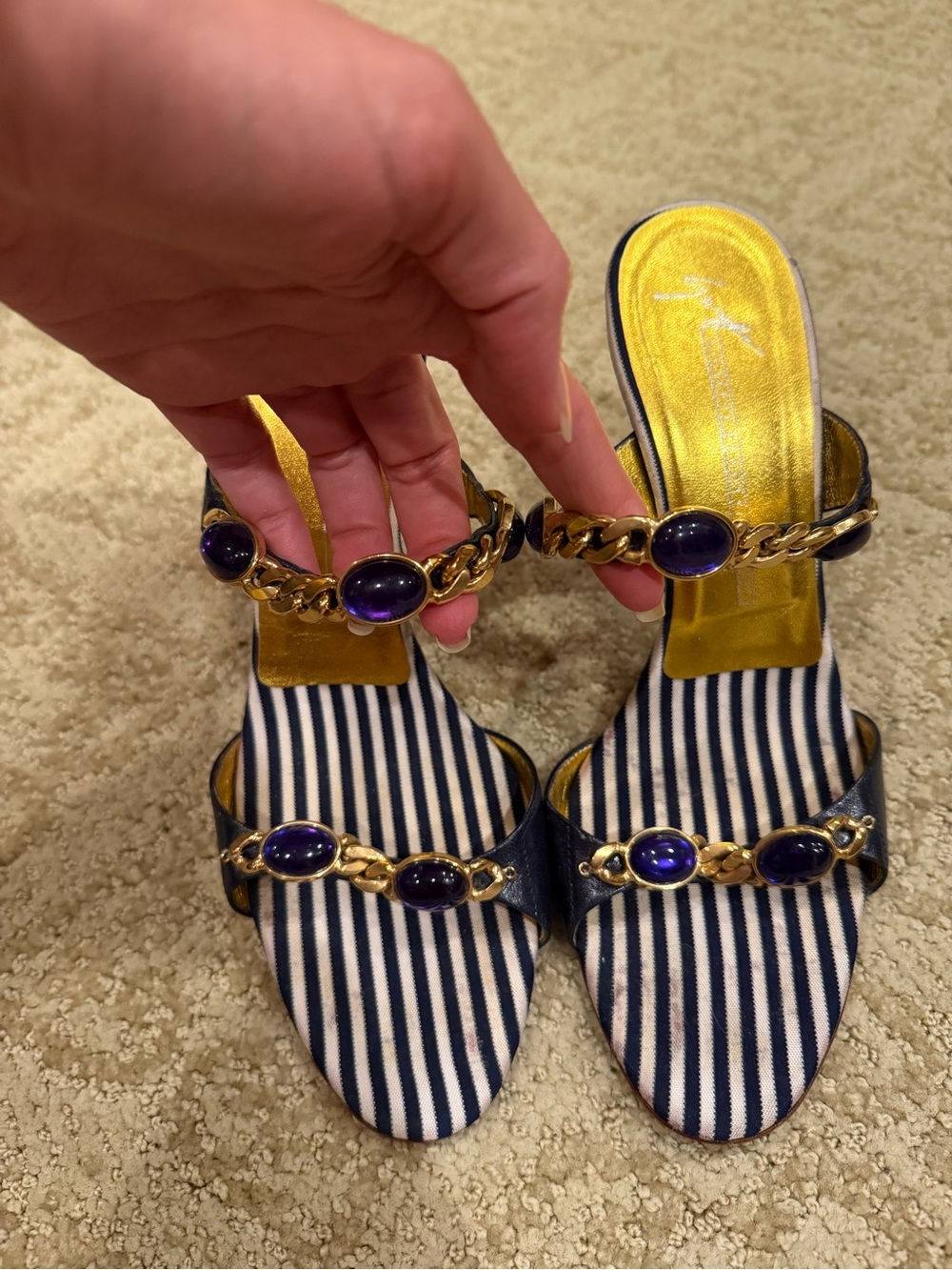 GIUSEPPE ZANOTTI DESIGN VICINI Vintage Jeweled Heels (no low ball offers)